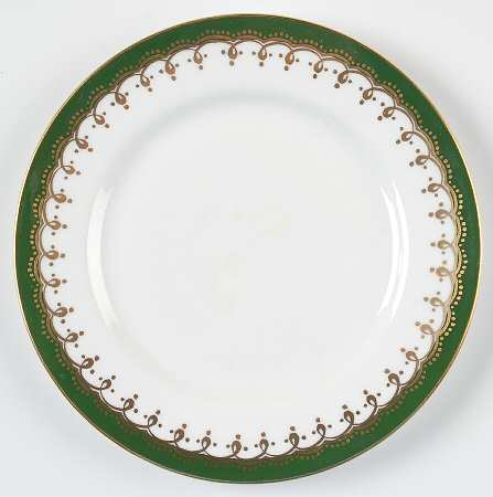 Laurette Green (Scalloped) Bread & Butter Plate