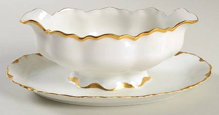 ALT265 Gravy Boat with Attached Underplate