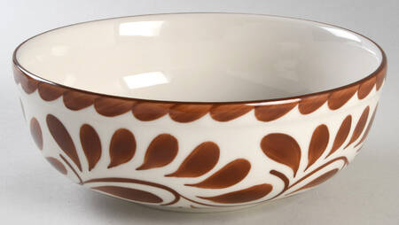 Puebla Brown 8" Round Vegetable Bowl