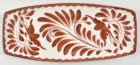 Puebla Brown Appetize/Bread Tray by Anfora (Mexico)
