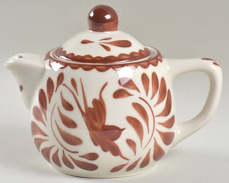 Puebla Brown Mini Teapot & Lid by Anfora (Mexico)