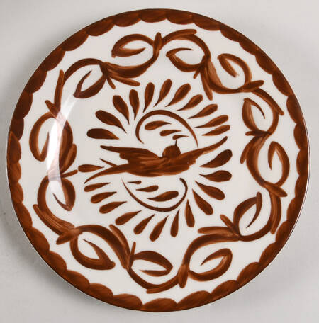 Puebla Brown Luncheon Plate