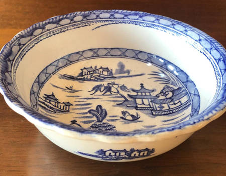 Canton Willow Blue 8" Round Vegetable Bowl
