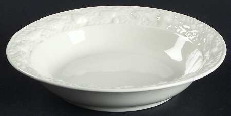 Della Robia Off White (Micratex) Fruit/Dessert (Sauce) Bowl