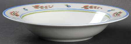 Provincial Rooster Large Rim Soup Bowl