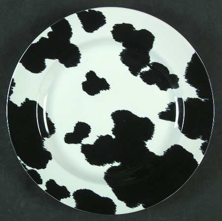 Cowhide Salad Plate