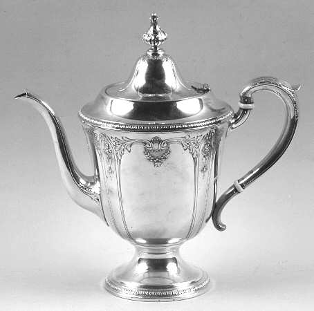 Della Robbia (Sterling, Hollowware, Floral, Lines) by Alvin