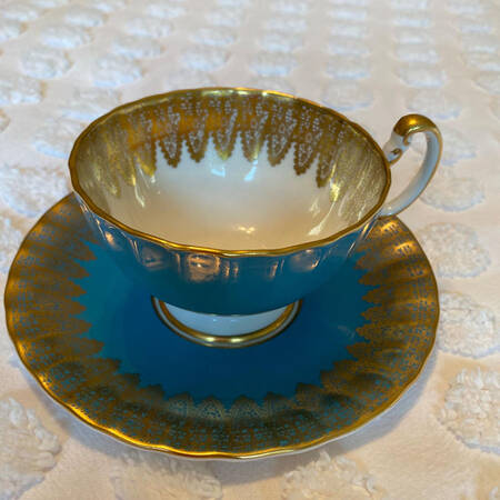 2469 Footed Cup & Saucer Set