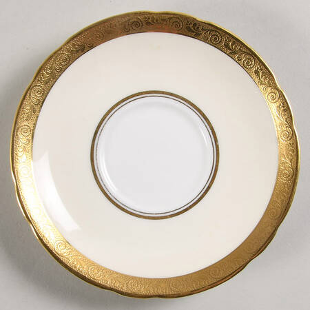 Helene Ivory (Scalloped) Saucer by John  Aynsley & Sons