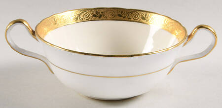 Helene Ivory (Scalloped) Flat Cream Soup Bowl by John  Aynsley & Sons