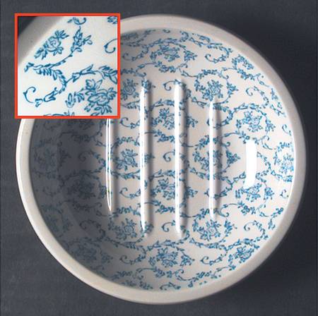 Normandy Rose (Pink Blue) Soap Dish