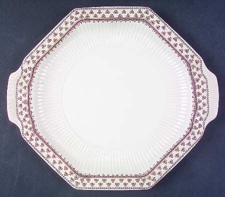 Sharon (William Adams) Octagonal Handled Cake Plate