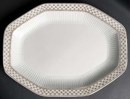 Sharon (William Adams) 15" Oval Serving Platter