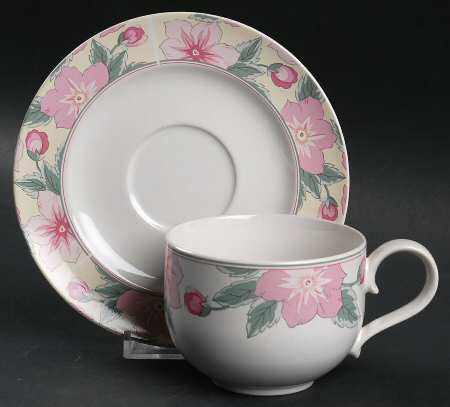 Chintz Flat Cup & Saucer Set
