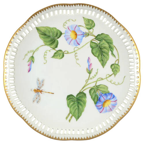 Morning Glory 8" Pierced Plate