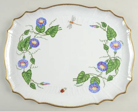 Morning Glory 15" Oval Serving Platter