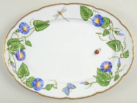 Morning Glory 13" Oval Serving Platter