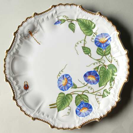 Morning Glory 10" Scalloped Plate