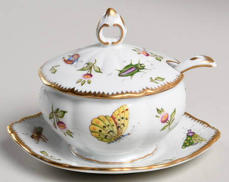 Budapest Spring Jam/Jelly & Lid w/Attached Underplate & Spoon