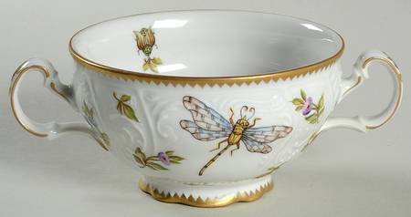 Budapest Spring Footed Cream Soup Bowl