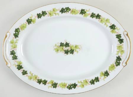 May Fair (No Ivy Around Center) 14" Oval Serving Platter