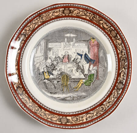 Dickens Rust (Multisided) Dinner Plate