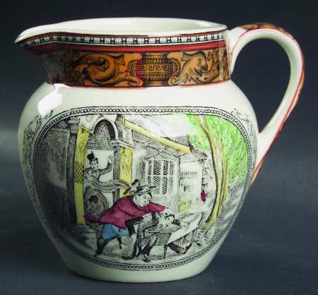 Dickens Rust (Multisided) Creamer