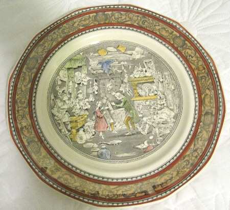 Dickens Rust (Multisided) Dinner Plate