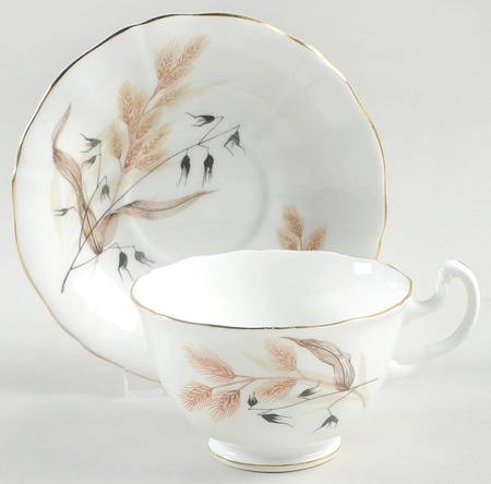 Harvest Footed Cup & Saucer Set