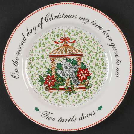 12 Days of Christmas Salad Plate