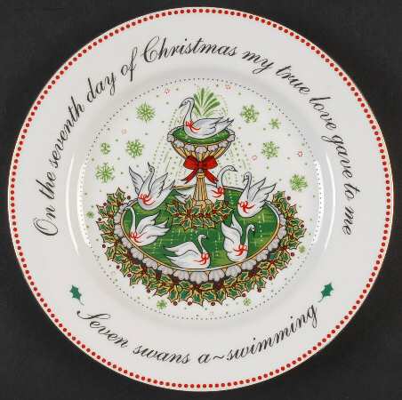 12 Days of Christmas Salad Plate