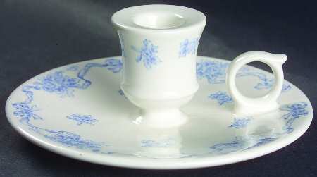 Ribbons Blue Candleholder