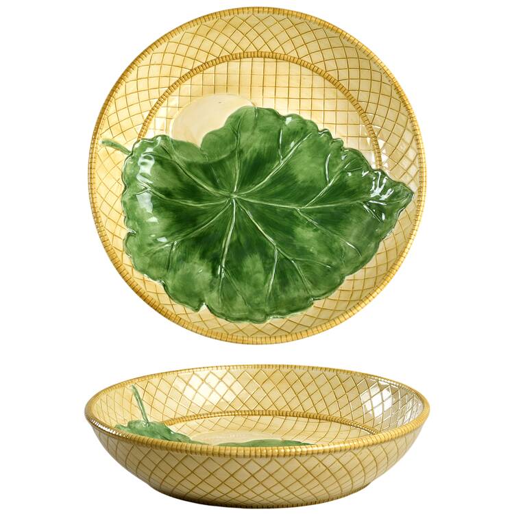 Rainforest Chip Bowl/Plate for Chip & Dip Set