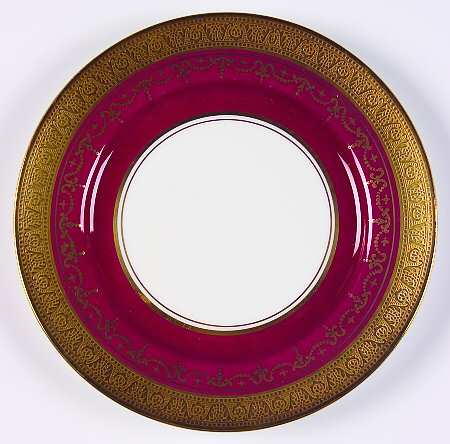 Georgian Maroon (Smooth) Bread & Butter Plate