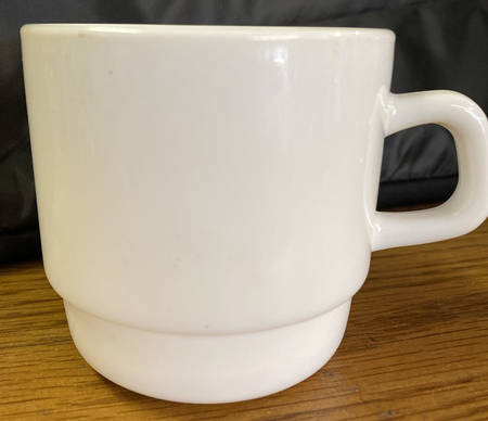 Restaurant White (Wide Rim) Flat Cup