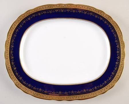 Georgian Cobalt 13" Oval Serving Platter