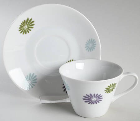 Late Summer Flat Cup & Saucer Set