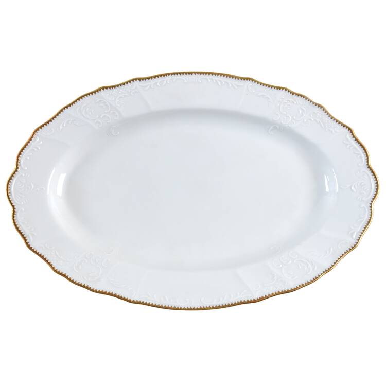 Simply Anna Gold 14" Oval Serving Platter