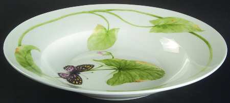 Lily Pad Large Rim Soup Bowl