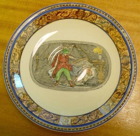 Shakspere Blue Saucer for Footed Cup