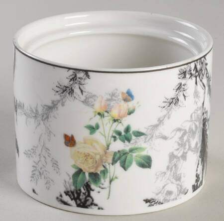Rose Toile Sugar Bowl No Lid