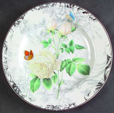 Rose Toile Salad Plate