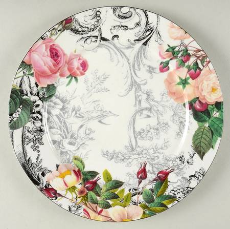 Rose Toile 12" Chop Plate (Round Platter)