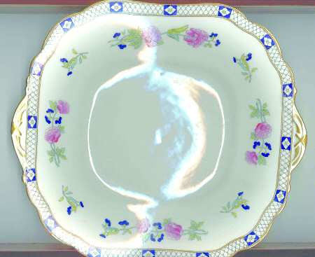 H2867 Square Handled Cake Plate