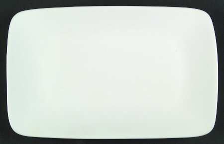 Harmony White 9" Rectangular Serving Platter