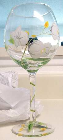 Orchid Splendor Glassware Goblet