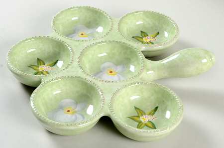 Orchid Splendor 6 Section Hors d'Oeuvre Dish