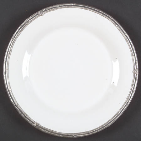 Bamboo White Salad Plate