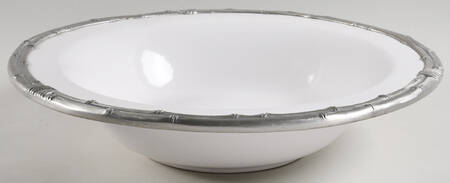 Bamboo White 12" Pasta Serving Bowl