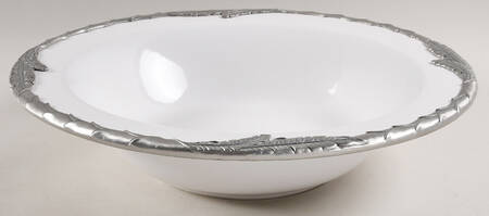 Palm White 12" Pasta Serving Bowl